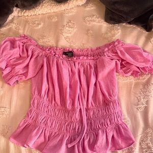 Pink Forever 21 blousey top